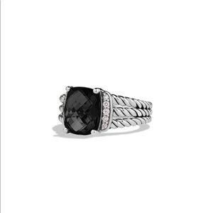 David Yurman Petite Wheaton Ring - Black Onyx